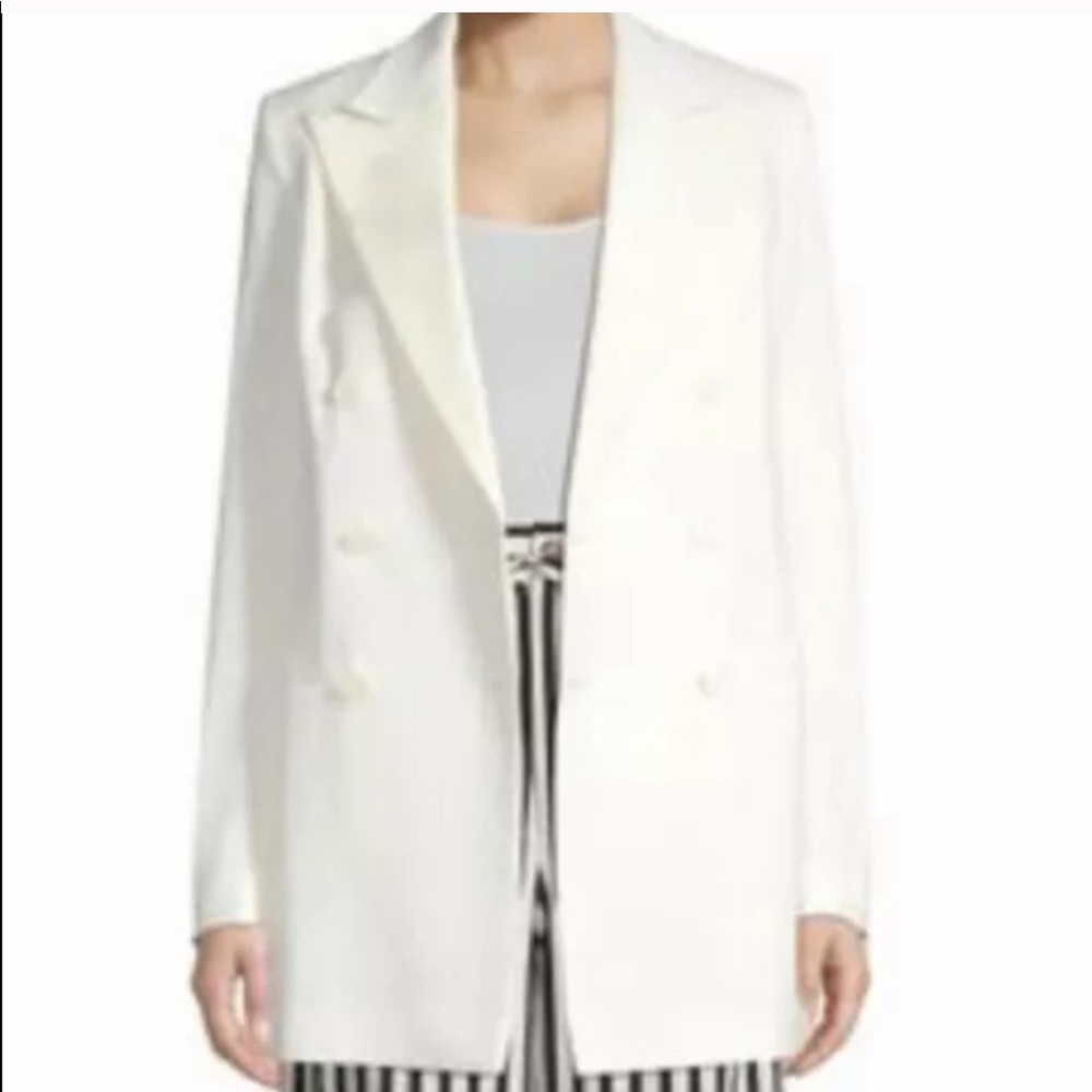 Polo Ralph Lauren Wool and Silk Boxy Oversized Tuxedo Blazer